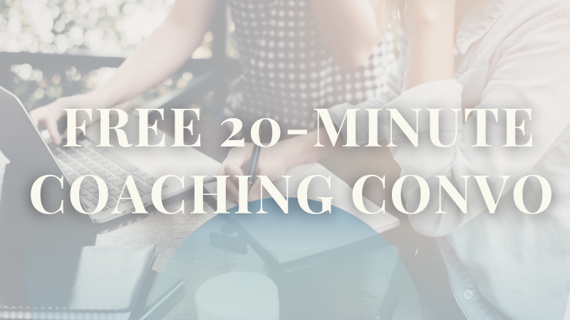 Free 20-minute Coaching Conversation