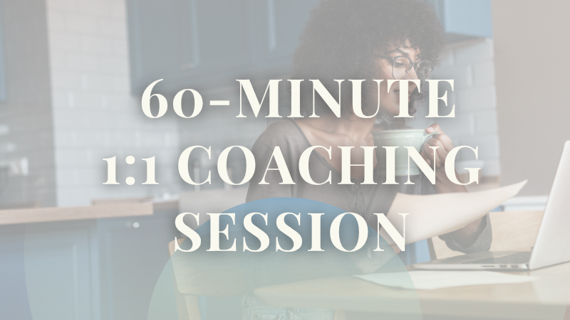 60-Minute Health and Wellness 1:1 Coaching Session